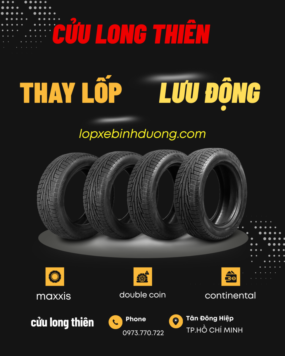 THAY LỐP XE TẢI, XE BEN, CONTAINER TẠI CHỖ – PHỤC VỤ KCN, CẢNG, QUỐC LỘ TẠI BÌNH DƯƠNG